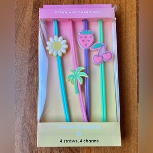Stoney Clover Lane Pastel Straw Set with Fun Motifs